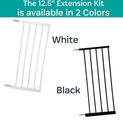 KidCo Gateway Steel Gate Extension, 12.5-in, Black slide 2 of 5