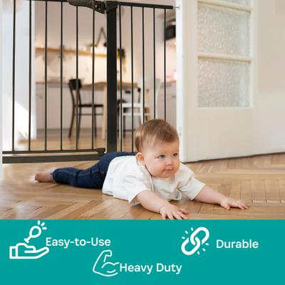 Show full view: KidCo Gateway Steel Gate Extension, 12.5-in, Black slide 4 of 6