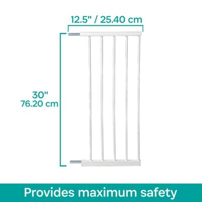 Show full view: KidCo Gateway Steel Gate Extension, 12.5-in, White slide 1 of 5