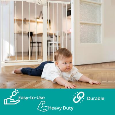 Show full view: KidCo Gateway Steel Gate Extension, 12.5-in, White slide 3 of 5