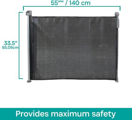 Show full view: KidCo Retractable Safeway Mesh Mounted Dog & Cat Gate, 33.5-in, Black slide 5 of 8