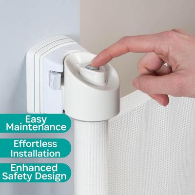 Show full view: KidCo Retractable Safeway Mesh Mounted Dog & Cat Gate, 33.5-in, White slide 7 of 9