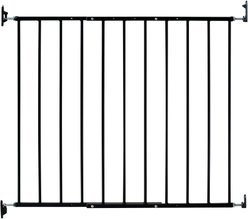 KidCo Safeway Steel Mounted Dog & Cat Gate, 30.5-in, Black