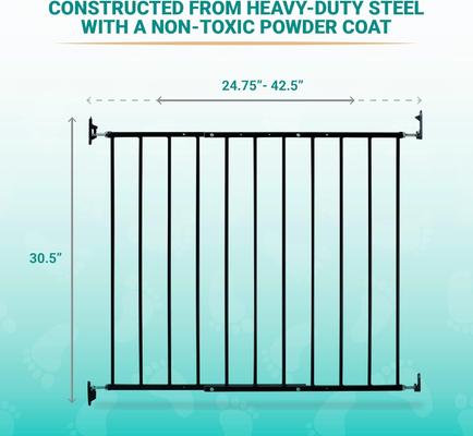 Show full view: KidCo Safeway Steel Mounted Dog & Cat Gate, 30.5-in, Black slide 5 of 9