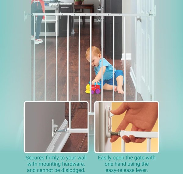 KidCo Angle Mount Safeway Pet Gate, White