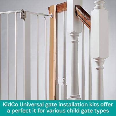 Show full view: KidCo Universal Gate Installation Kit, White slide 1 of 6