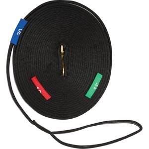 Kincade Two Tone Horse Lunge Line & Circle Marker, 36-ft, Black/Grey
