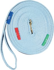 Kincade Two Tone Horse Lunge Line & Circle Marker, 36-ft, Blue/Navy