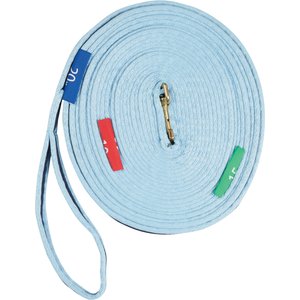 Kincade Two Tone Horse Lunge Line & Circle Marker, 36-ft, Blue/Navy
