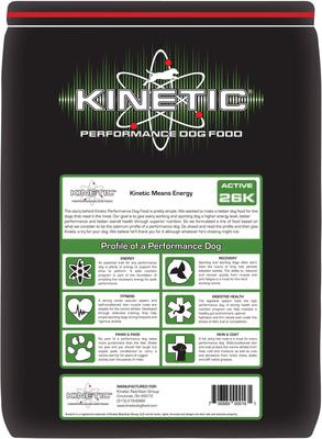 Show full view: Kinetic Performance Active 26K Formula Dry Dog Food, 35-lb bag slide 3 of 8