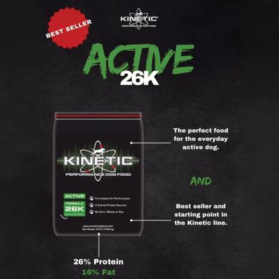 Show full view: Kinetic Performance Active 26K Formula Dry Dog Food, 35-lb bag slide 4 of 8