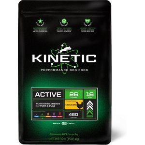 Kinetic Performance Dog Food Active Formula Adult High-Protein Chicken Dry Dog Food, 35-lb bag