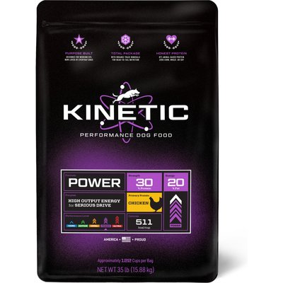 Kinetic Kinetic Performance Dog Food Power Formula Adult High-Protein Chicken Dry Dog Food, 35-lb bag