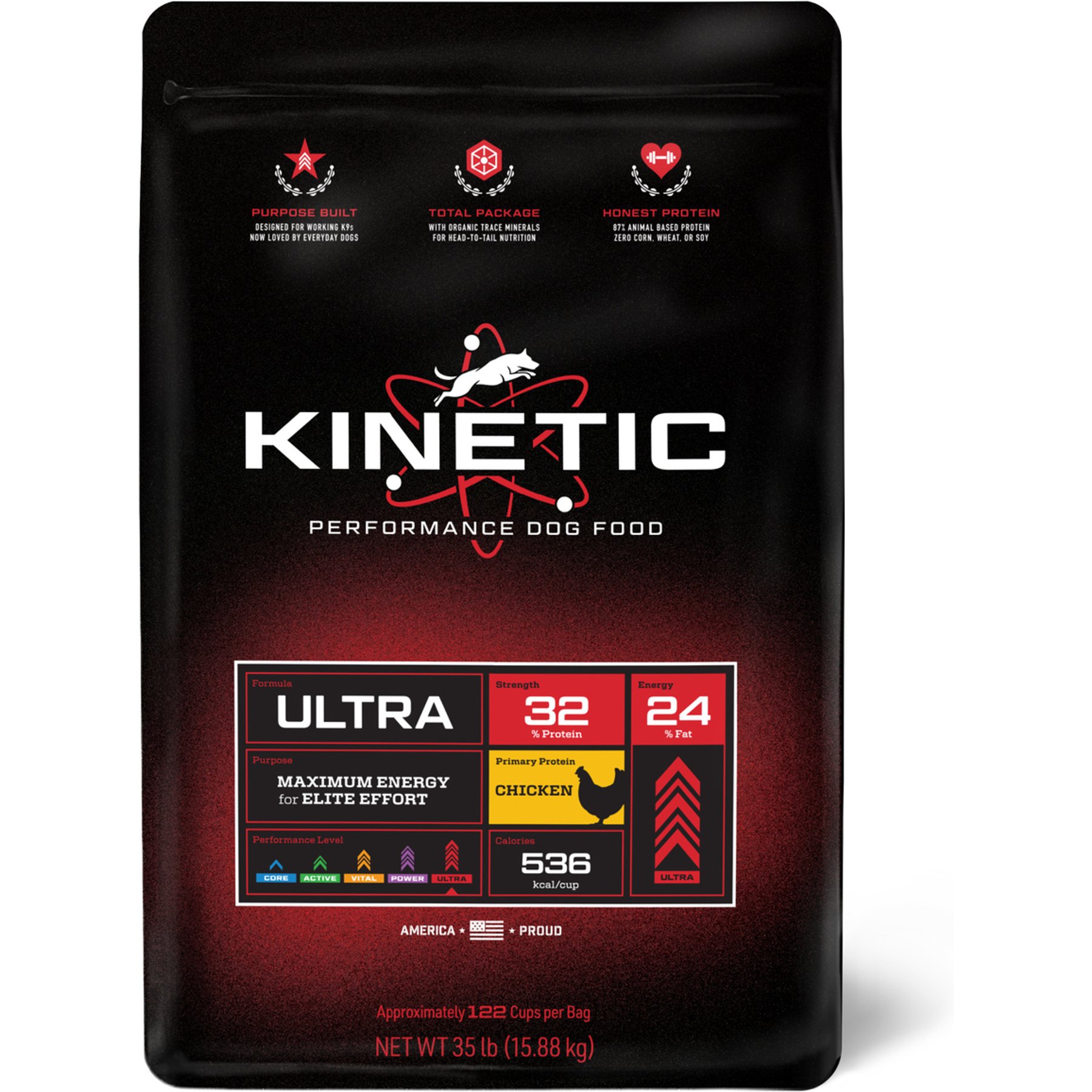 Kinetic Performance Dog Food Ultra Formula Adult High-Protein Chicken Dry Dog Food, 35-lb bag