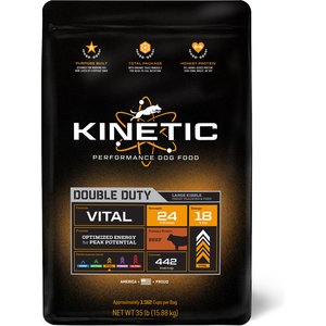 Kinetic Performance Dog Food Vital Double Duty Formula Adult High-Protein Beef Large Kibble Dry Dog Food, 35-lb bag