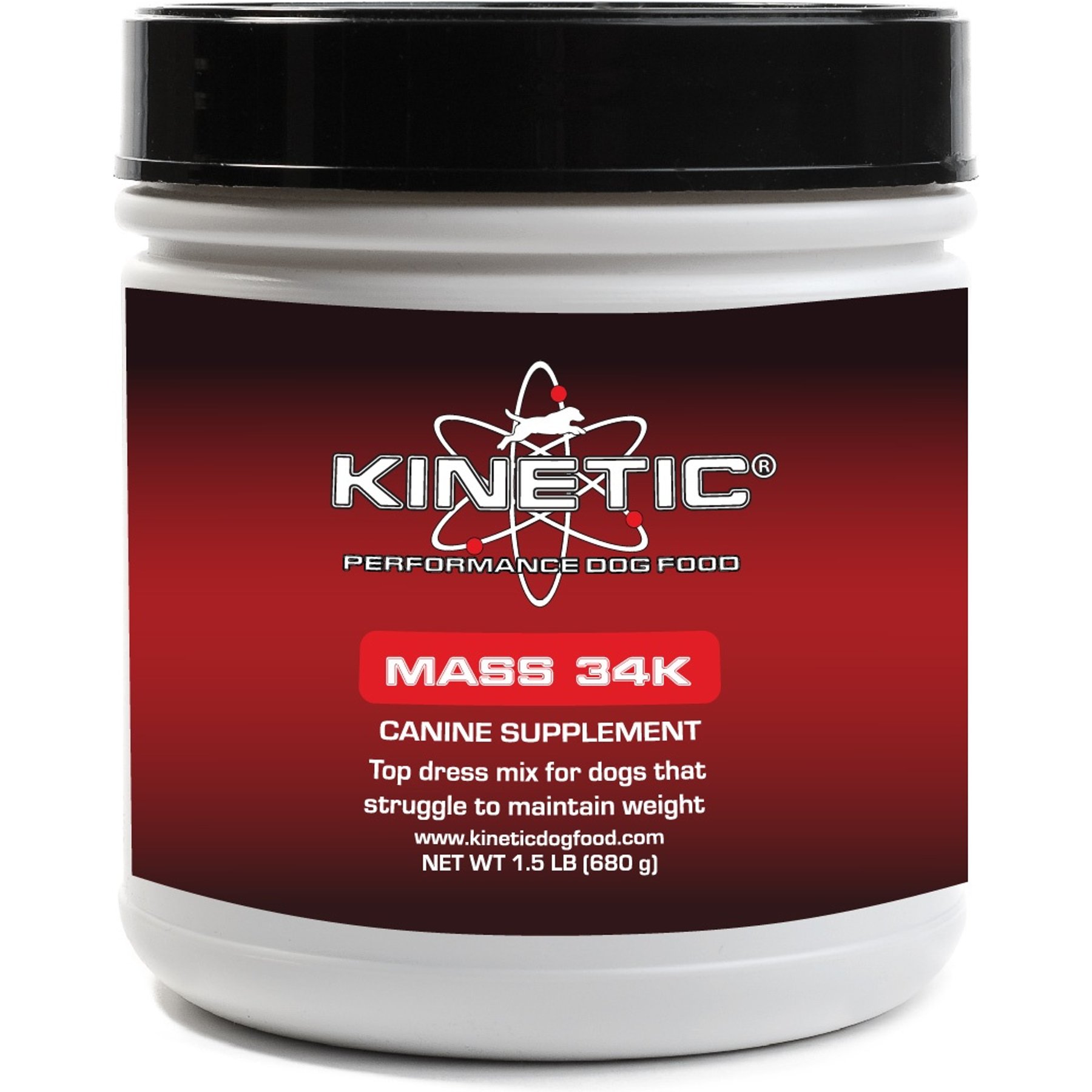 Kinetic Performance Mass 34K Dog Supplement, 1.5-lb jar