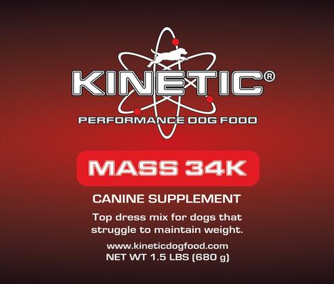 Show full view: Kinetic Performance Mass 34K Dog Supplement, 1.5-lb jar slide 3 of 7
