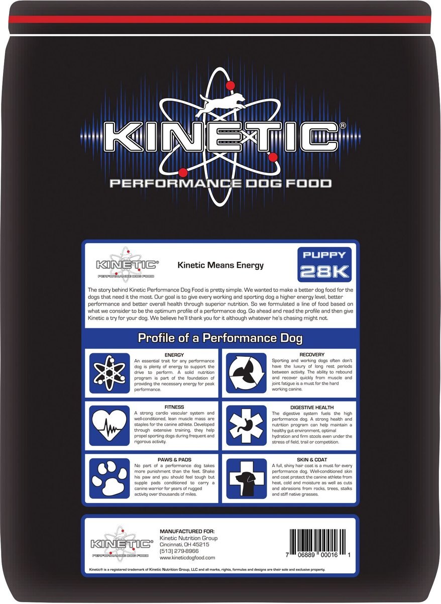Kinetic Performance Puppy 28K Formula Dry Dog Food