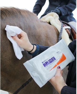 Show full view: KineticVet DermaCloth Skin Care Treatment Wipes for Horses, 8 count slide 3 of 3