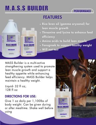Show full view: KineticVet M.A.S.S. Builder Horse Supplement, 32-fl oz bottle slide 4 of 6