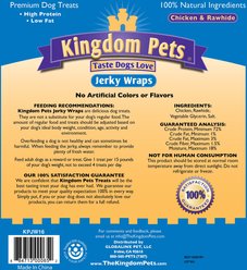 Kingdom Pets Jerky Wraps Chicken & Rawhide Dog Treats, 16-oz bag slide 2 of 4