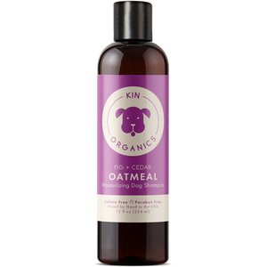 kin+kind Kin Organics Fig & Cedar Oatmeal Dog Shampoo, 12-fl oz bottle