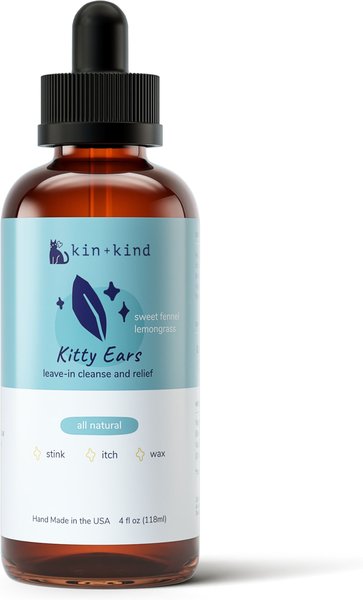 kin+kind Kitty Ears Sweet Fennel Lemongrass Ear Cleaner