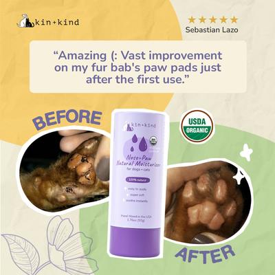 Show full view: kin+kind Nose+Paw Dog & Cat Moisturizer, 1.76-oz tub slide 3 of 10