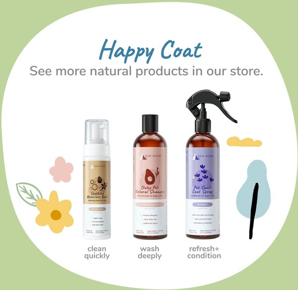Show full view: kin+kind Patchouli Natural Dog Smell Coat Spray, 12-fl oz bottle slide 5 of 6