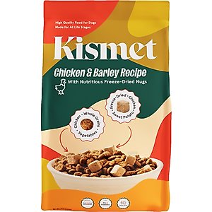 Kismet Chicken & Barley Recipe with Freeze-Dried Nugs Dry Dog Food, 19-lb bag
