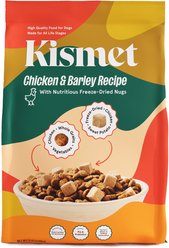 Kismet Chicken & Barley Recipe with Freeze-Dried Nugs Dry Dog Food, 9-lb bag