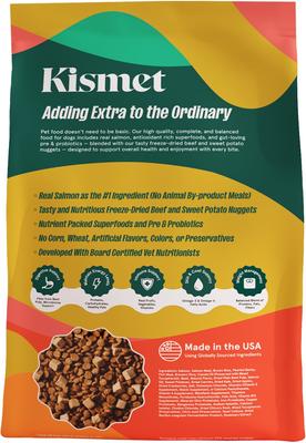 Kismet Salmon & Brown Rice Recipe with Freeze-Dried Nugs Dry Dog Food