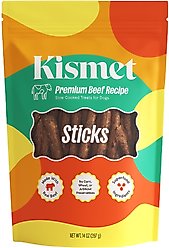 Kismet Slow Cooked Beef Sticks Jerky Dog Treats, 14-oz bag