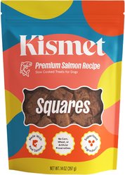 Kismet Slow Cooked Salmon Squares Jerky Dog Treats, 14-oz bag