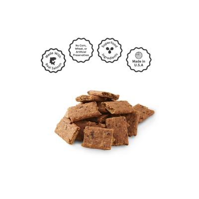 Show full view: Kismet Slow Cooked Salmon Squares Jerky Dog Treats, 14-oz bag slide 5 of 9