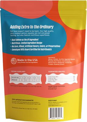 Show full view: Kismet Slow Cooked Salmon Squares Jerky Dog Treats, 14-oz bag slide 3 of 9