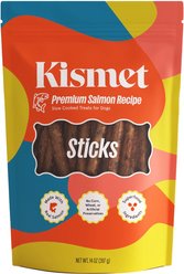Kismet Slow Cooked Salmon Sticks Jerky Dog Treats, 14-oz bag