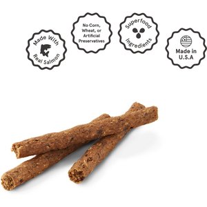 Kismet Slow Cooked Salmon Sticks Jerky Dog Treats, 14-oz bag