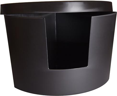 Show full view: Kitangle Corner Kitty Cat Litter Box, Large, Black slide 5 of 8