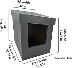 Kitangle Slope Style Cat Litter Box, X-Large, Grey slide 2 of 7