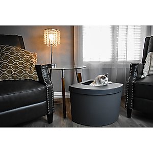 Kitangle Top Entry Cat Litter Box, Large, Grey