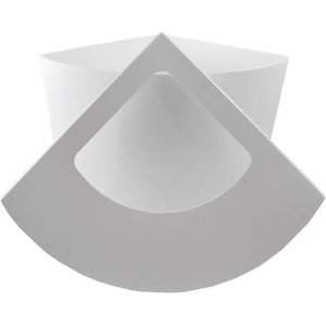 Kitangle Top Entry Cat Litter Box, Large, White