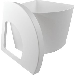 Kitangle Top Entry Cat Litter Box, Large, White