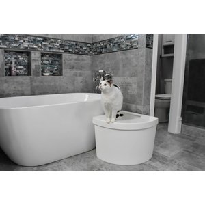Kitangle Top Entry Cat Litter Box, Large, White