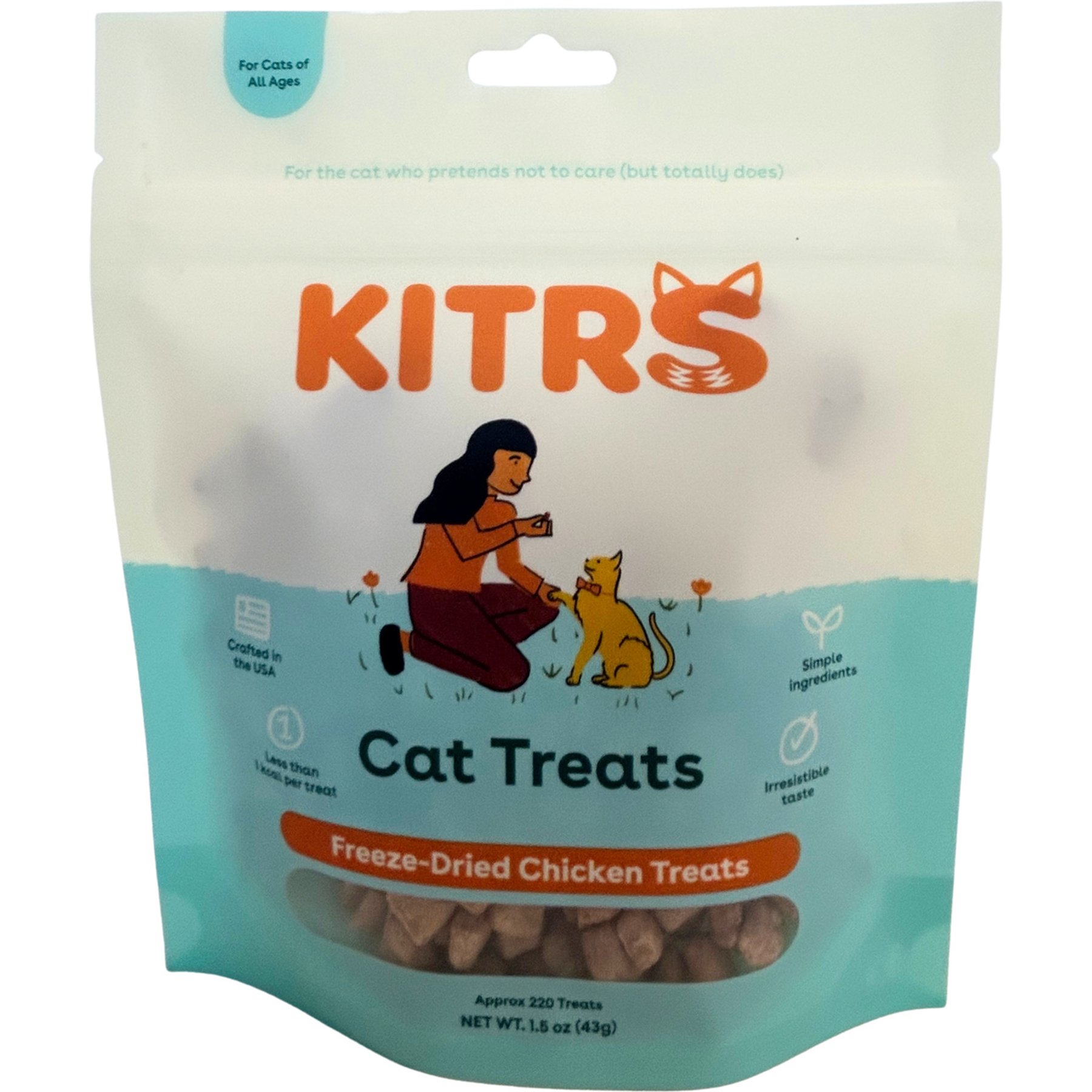 Kitford by Pupford Chicken Freeze-Dried Cat Treats, 1.5-oz bag
