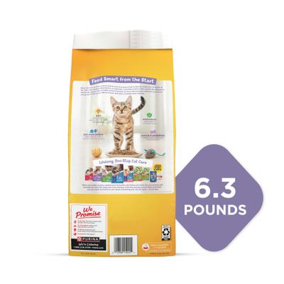 Show full view: Kitten Chow Healthy Development Chicken Flavor Muscle & Brain Development Kitten Dry Cat Food, 6.3-lb bag slide 3 of 13