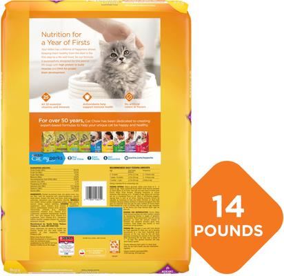 Show full view: Kitten Chow Nurture Muscle & Brain Development Dry Cat Food + Fancy Feast Tender Feast Variety Pack Canned Kitten Food slide 7 of 10