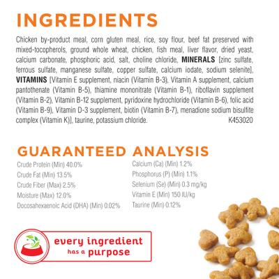 Show full view: Kitten Chow Nurture Muscle & Brain Development Dry Cat Food + Fancy Feast Tender Feast Variety Pack Canned Kitten Food slide 8 of 10