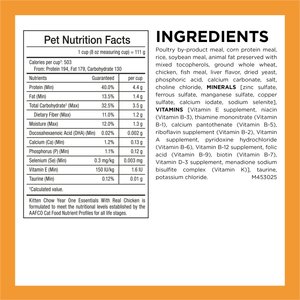Kitten Chow Year One Essentials Nutrients with Real Chicken High-Protein Kitten Dry Cat Food, 14-lb bag