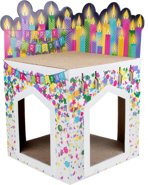 Kitty City Birthday Cake Cat Scratcher